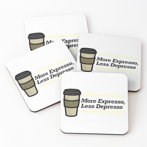 Item preview, More Expresso, Less Depresso designed and sold by PeacePlanet.