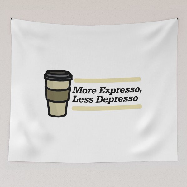 Item preview, More Expresso, Less Depresso designed and sold by PeacePlanet.