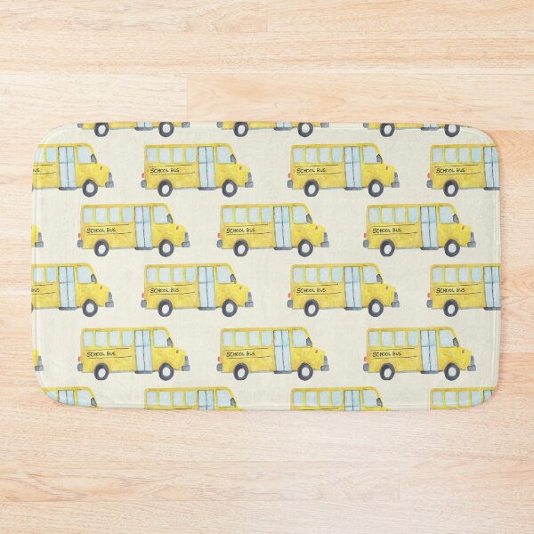 Item preview, School Bus Pattern – Watercolor Back to School Art designed and sold by Katherine Ann.