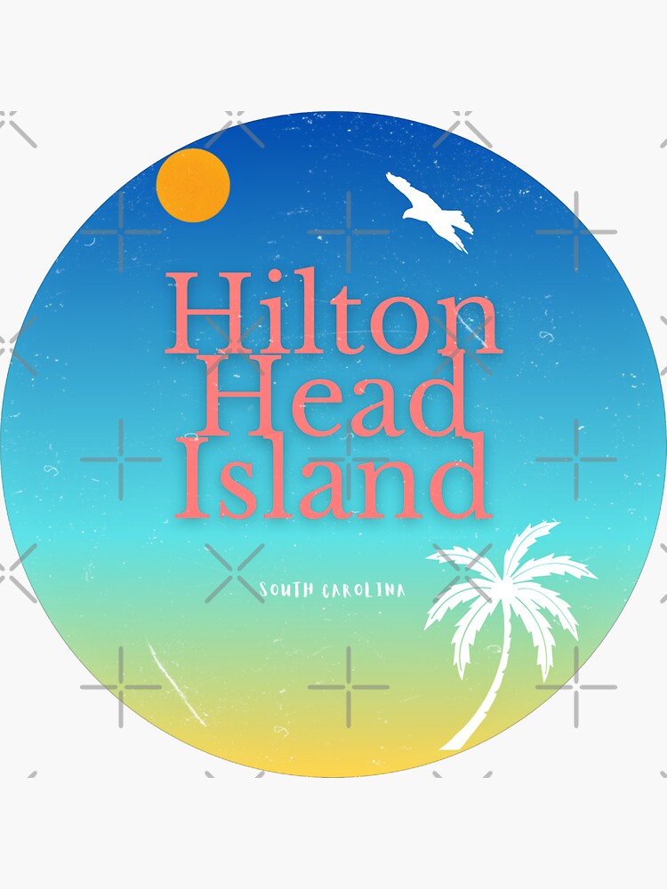 "Hilton Head Island (SC)" Sticker for Sale by TropicalDecor Redbubble