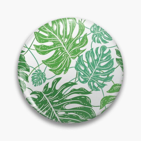 Item preview, Green tropical monstera leaves designed and sold by Jenmag.