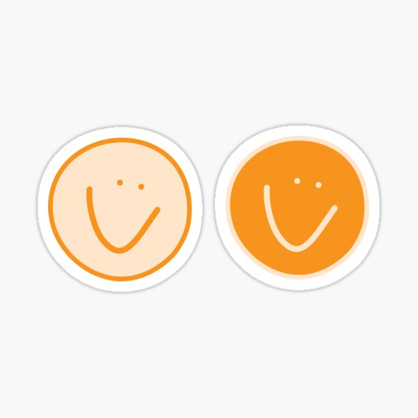 smiley face sticker - TenStickers, Face Stickers 