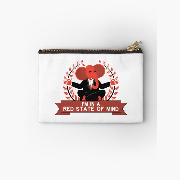 Item preview, Red State of Mind Meditating Republican Elephant Yoga Pose designed and sold by Maria Garcia.