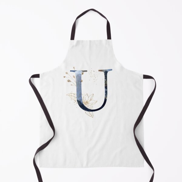 Item preview, Floral Initial Letter U, Monogram Gifts designed and sold by PinkLotusArt.