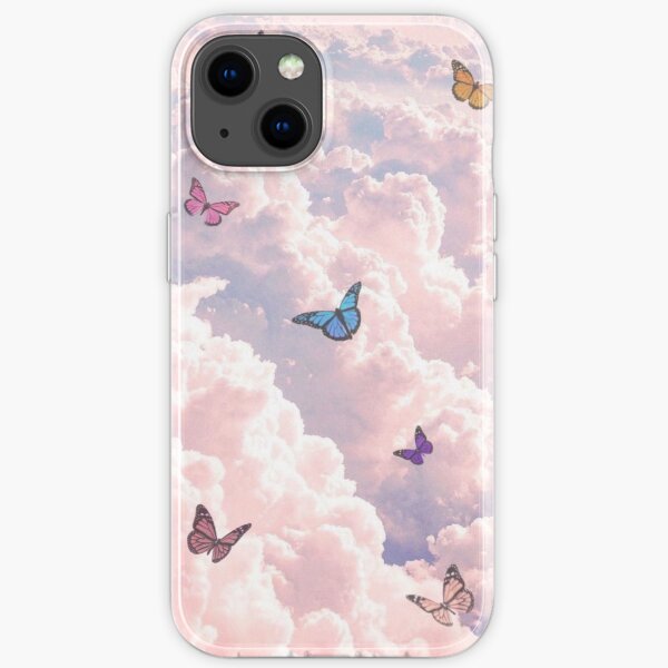 Bewölkter Schmetterling iPhone Flexible Hülle