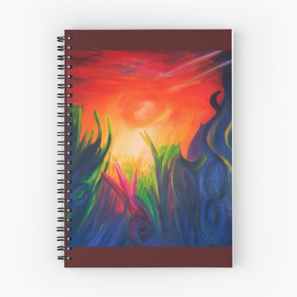 Item preview, Vibrant colourful abstract landscape, like morning sun designed and sold by Nma-ArtBrand.