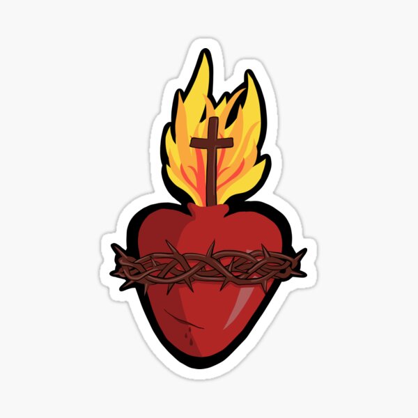 His Sacred Heart Sticker