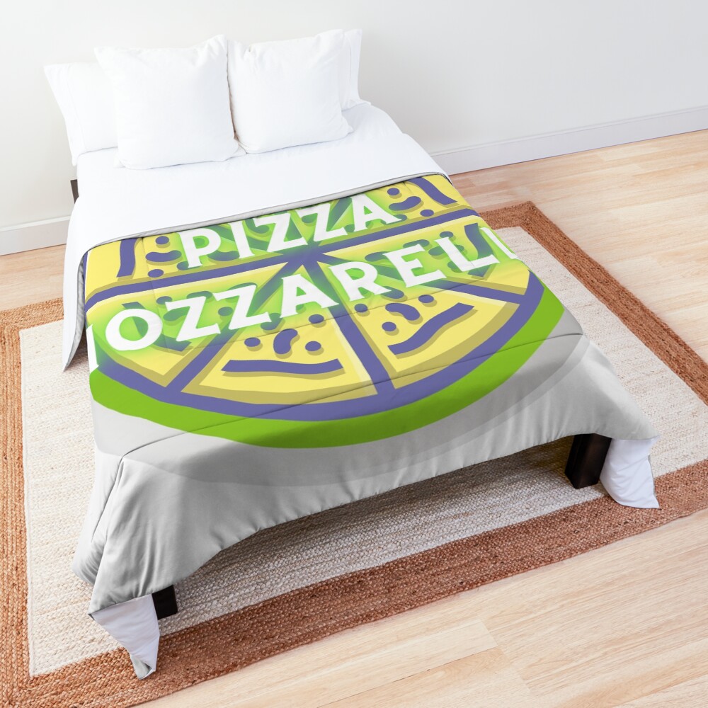 Colcha «Pizza Mozzarella Gyro Zeppeli» de RavenBonnie Redbubble
