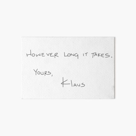 Aperçu de l'œuvre Lettre de Klaus à Caroline créée et vendue par katiemarie2013.