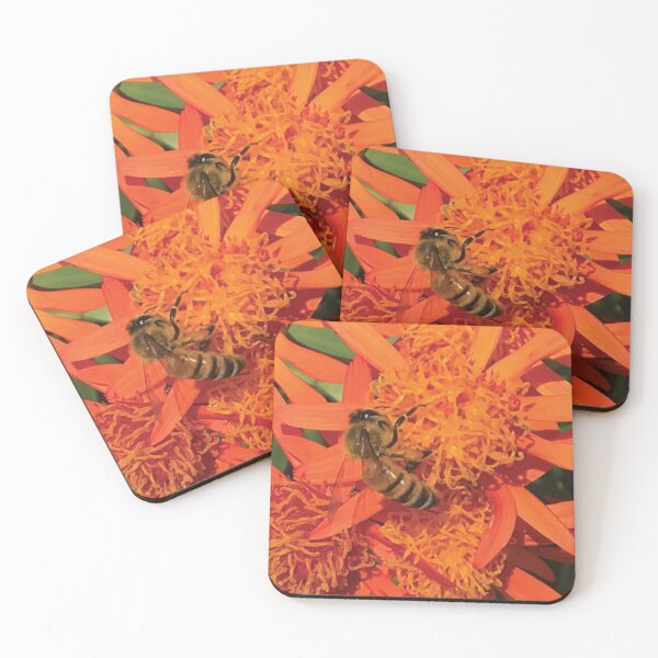 Item preview, Honey Bee Orange Flower | Mexican Fire Bush designed and sold by JDMHoney.