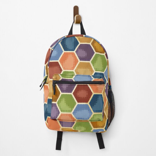 Item preview, Rainbow Honeycomb Pattern without Bees designed and sold by BeeFoxTree.