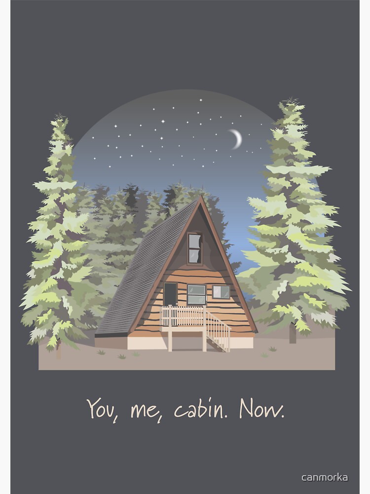 "Cabin" Sticker for Sale by canmorka Redbubble