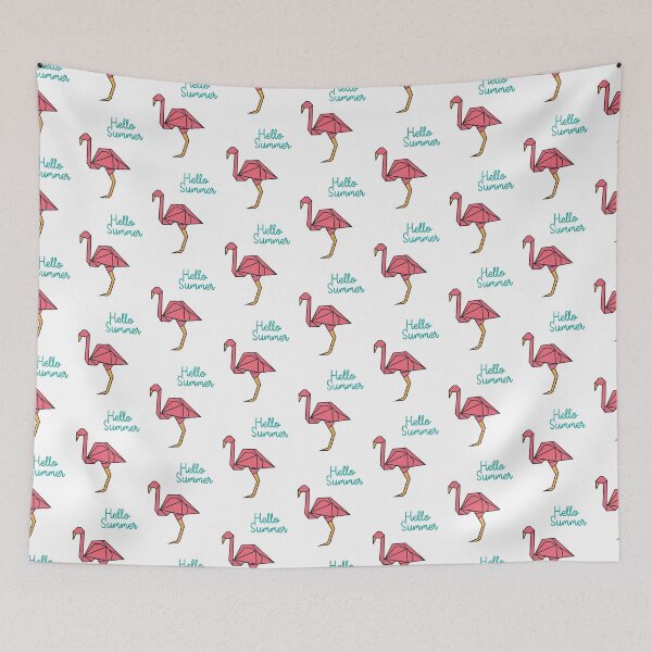 Item preview, Origami Flamingo color on white designed and sold by Give Me that Pencil.