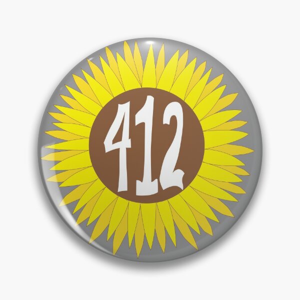 Item preview, Hand Drawn Pennsylvania Sunflower 412 Area Code designed and sold by itsrturn.