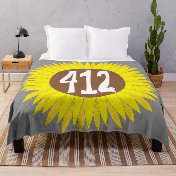 Item preview, Hand Drawn Pennsylvania Sunflower 412 Area Code designed and sold by itsrturn.