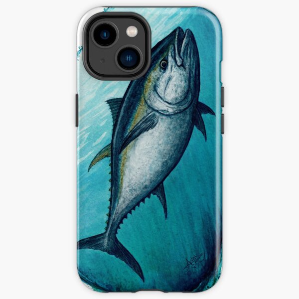 "Bluefin Tuna" by Amber Marine ~ Watercolor painting, art © 2016 iPhone Tough Case