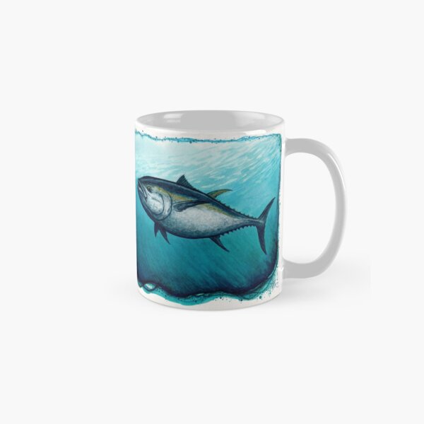 "Bluefin Tuna" by Amber Marine ~ Watercolor painting, art © 2016 Classic Mug
