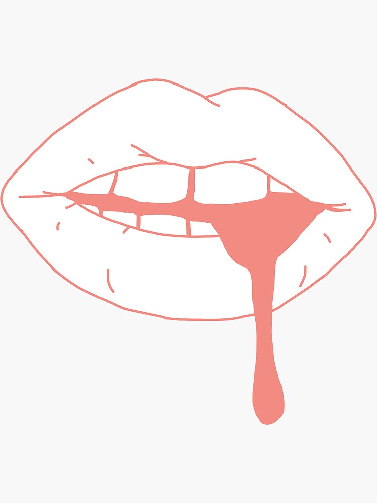 "Pink Lip Drip" Sticker for Sale by AMG0713 Redbubble