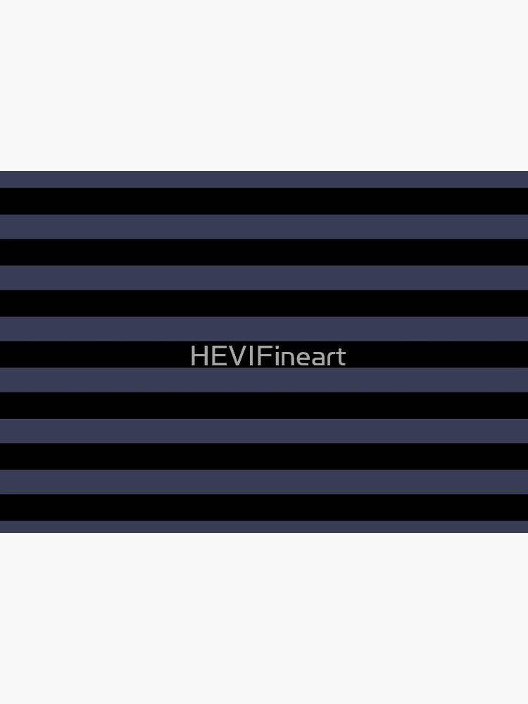 Thumbnail 5 of 5, Mask, Black blue gray color block stripe pattern designed and sold by HEVIFineart.
