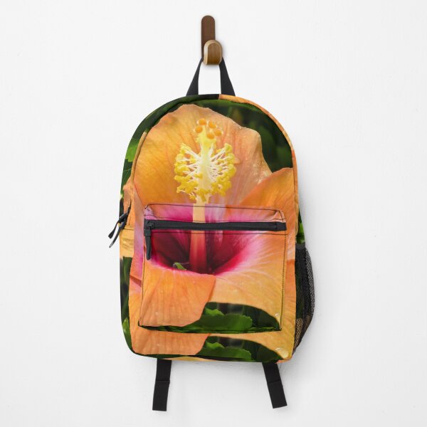 Item preview, Orange hibiscus and dew drops designed and sold by Zina Stromberg.
