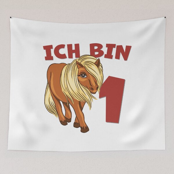 Item preview, Pony for the 1st birthday 1 year horse motif designed and sold by honksunited.