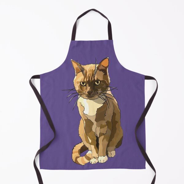 Item preview, Grumpy Ginger Cat - Purple designed and sold by BeeFoxTree.