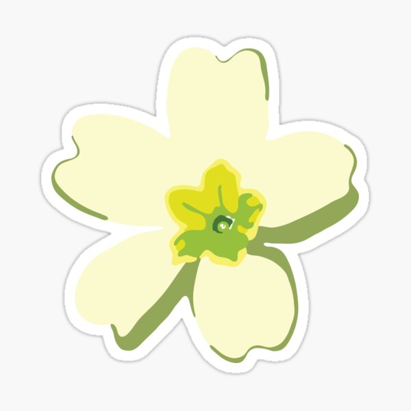 Portuguese Flowers - Green (variations) Sticker