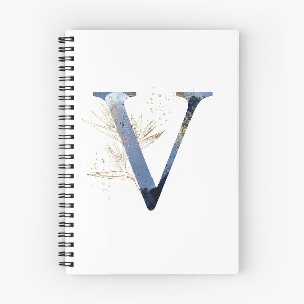 Item preview, Floral Initial Letter V, Monogram Gifts designed and sold by PinkLotusArt.