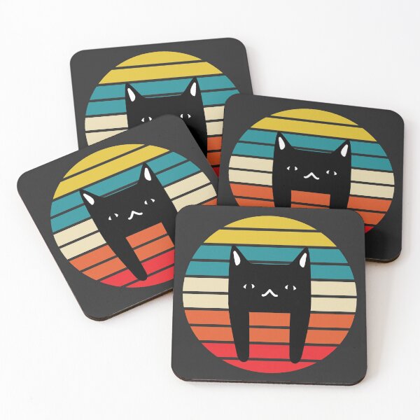 Item preview, Retro Sunset Cat Vintage Colors designed and sold by TamGustam.