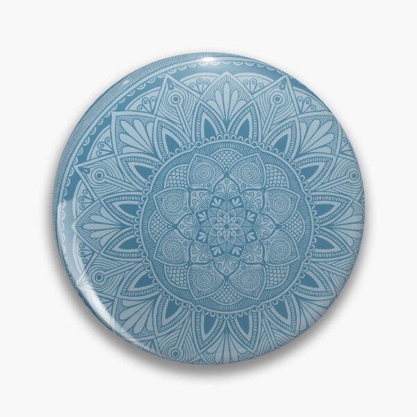 Item preview, Steel Blue Mandala 3 designed and sold by ColorObsession.