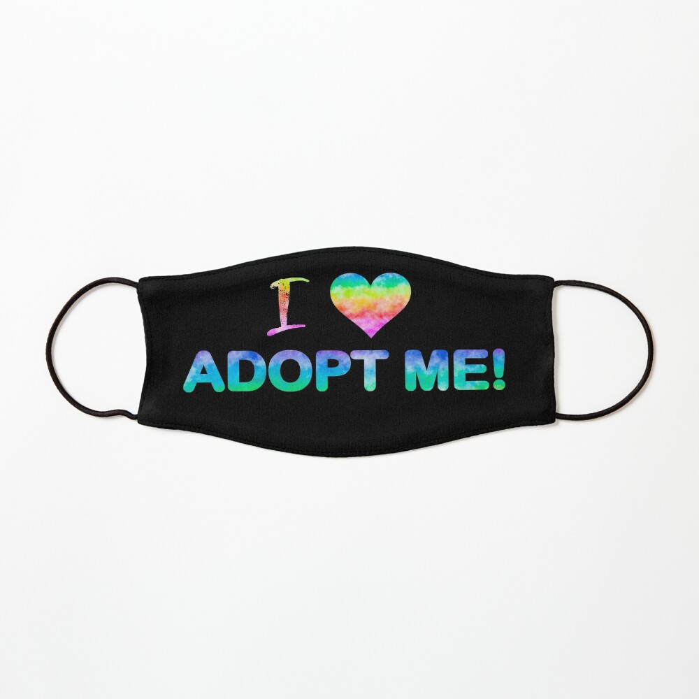 I Love Roblox Adopt Me Mask By T Shirt Designs Redbubble - roblox egg hunt adopt me