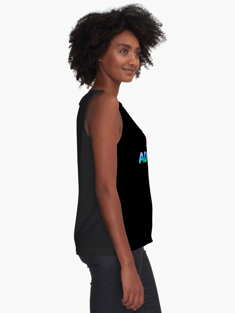 I Love Roblox Adopt Me Sleeveless Top By T Shirt Designs Redbubble - roblox rainbow afro