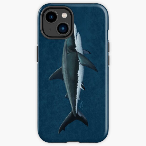 Carcharodon carcharias by Amber Marine, great white shark illustration, art © 2015 iPhone Tough Case
