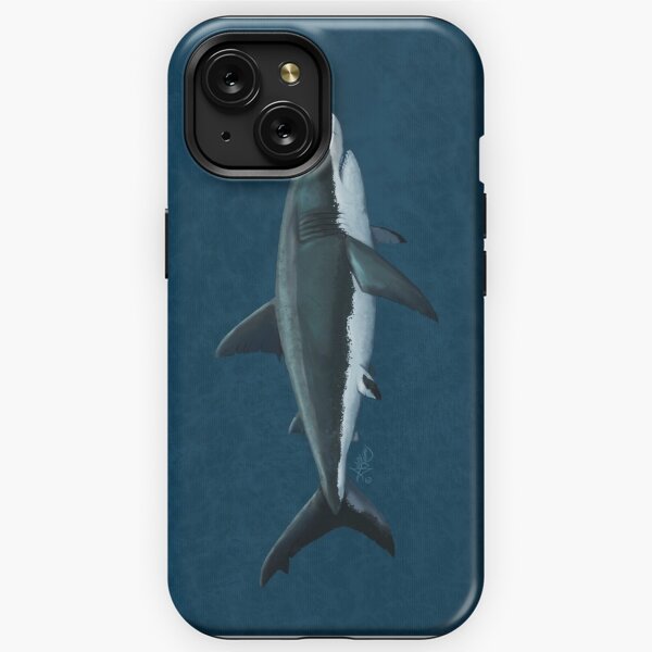 Carcharodon carcharias by Amber Marine, great white shark illustration, art © 2015 iPhone Tough Case