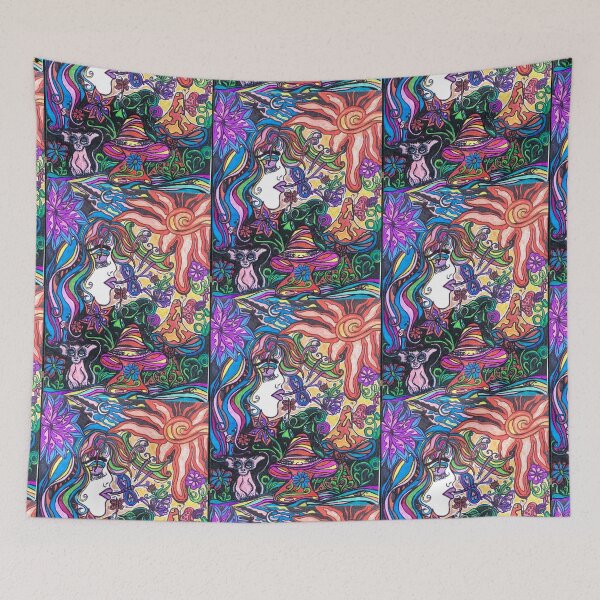Item preview, Psychedelic fantasies and butterflies.  designed and sold by WildValentine.