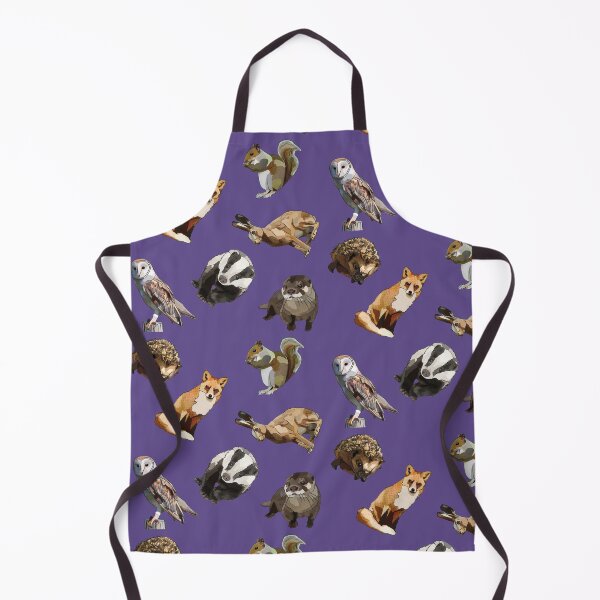 Item preview, Patrón de animales del bosque fondo púrpura designed and sold by BeeFoxTree.
