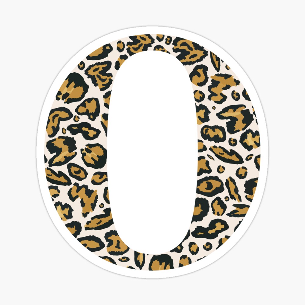 letter o cheetah leopard print poster by devinedesignz redbubble