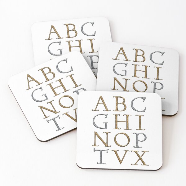 Item preview, A composition of twelve capital letters of silver & gold colors designed and sold by Irnika.