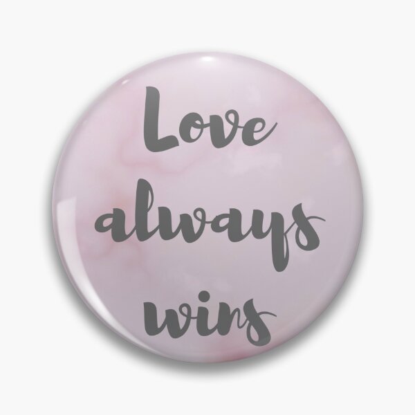 Item preview, Love always wins on pink marble background designed and sold by Jenmag.