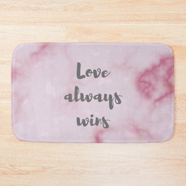 Item preview, Love always wins on pink marble background designed and sold by Jenmag.