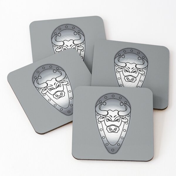 Item preview, Bull Head Chrome Shield Emblem - Oval designed and sold by Highonbricks.
