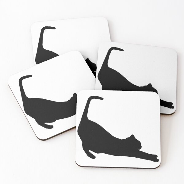 Item preview, Black Cat- Stretching-Morning Ritual! designed and sold by ANZI.