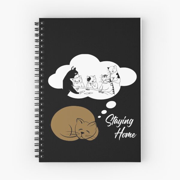 Item preview, Funny Cat Staying Home Dreaming designed and sold by ColorfulMystic.