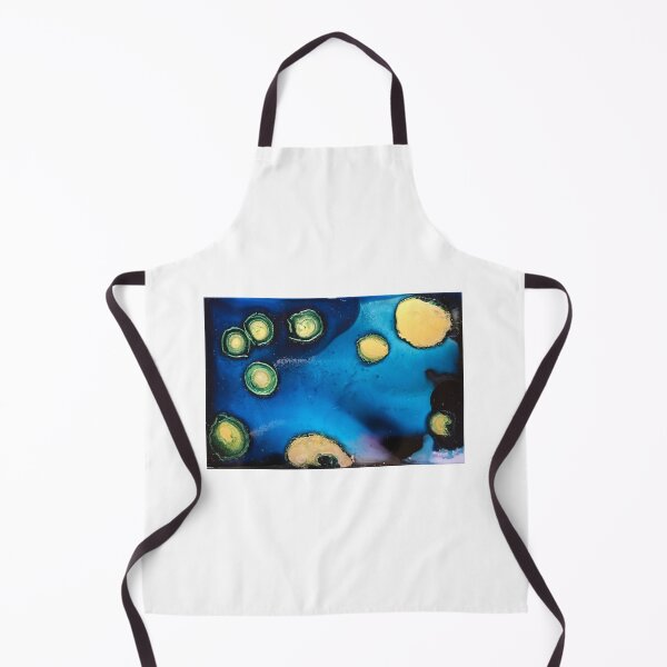 Item preview, Blue ink experiment gold circles designed and sold by Thedisc0panda.