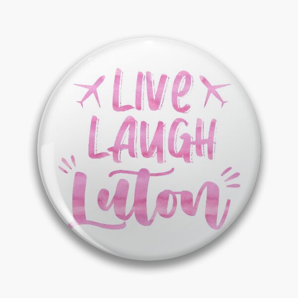Item preview, Live Laugh Luton Pink Watercolor Design designed and sold by Shop Your Aesthetic.