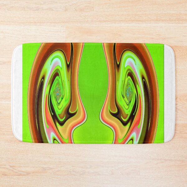 Item preview, Bright Green Brown Abstract designed and sold by robspencer.