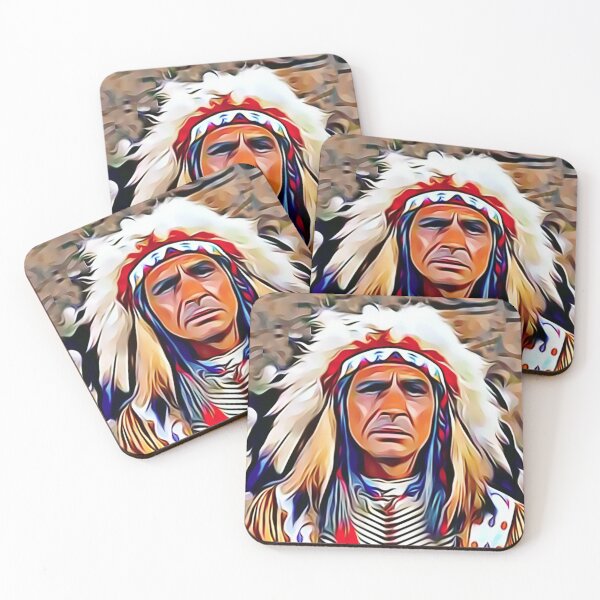 Item preview, Native American Indian Chief with War Bonnet designed and sold by Sunleil.