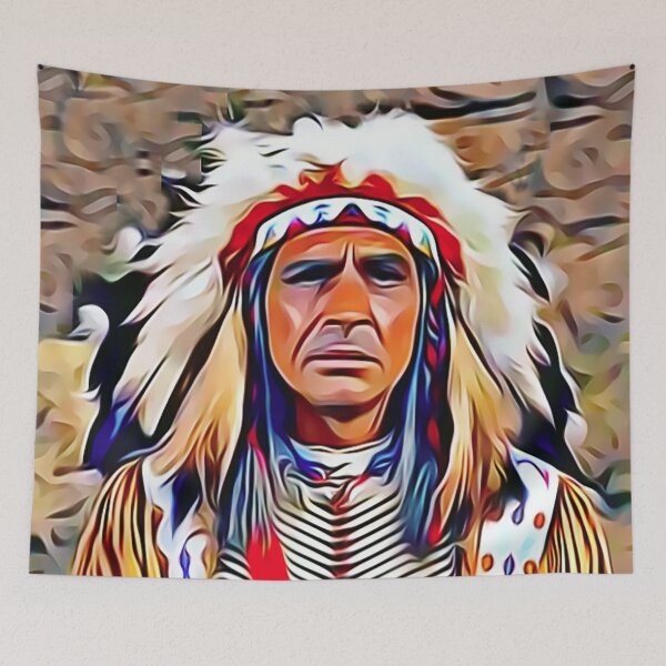 Item preview, Native American Indian Chief with War Bonnet designed and sold by Sunleil.