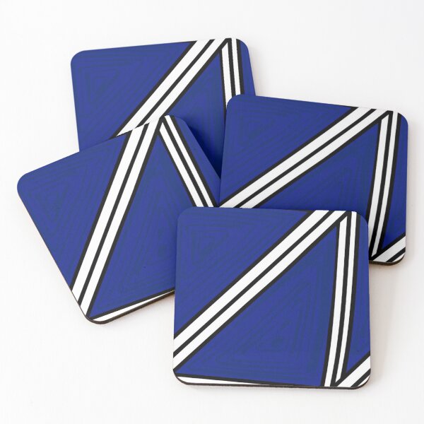 Artikelvorschau, Blauer abstrakter geometrischer Dreiecks-Druck entworfen und verkauft von MCMXCV-PROJECT.
