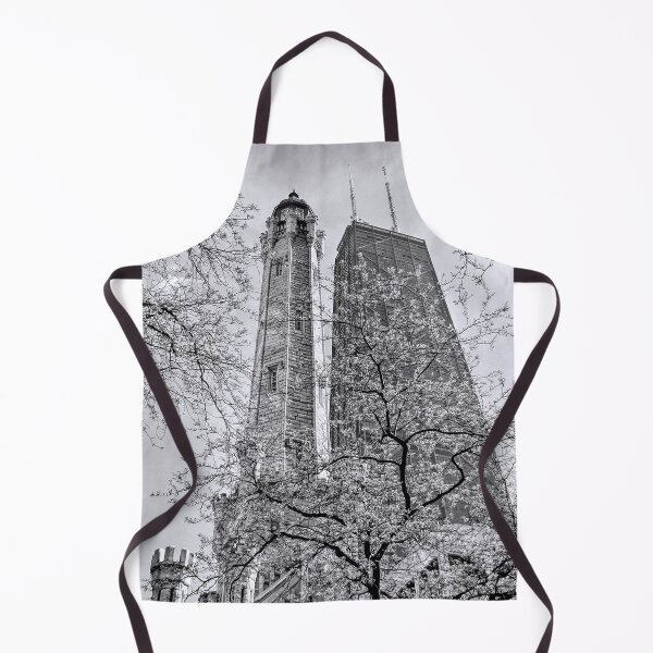 Item preview, Chicago Water and Hancock Towers Black and White designed and sold by Christopher Arndt.